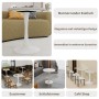 okwish Couchtisch mit Marmor Tischplatte Wohnzimmer Esszimmer 70x70x72cm Weiß_7