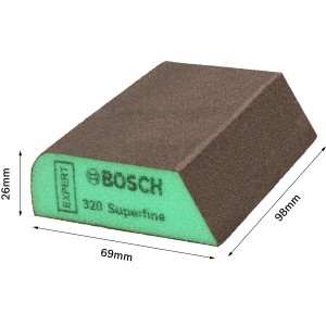 Bosch Schaumstoff-Schleifblock Expert Combi S470, superfein, 69x97x26mm, für feine Schleifarbeiten.