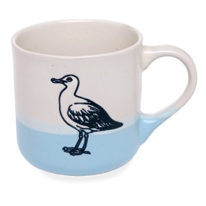 Steingut-Becher Möwe Ø 9 cm Hell-/Dunkelblau