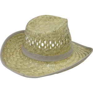 Strohhut Männer Natural Band Beige Gr. 59