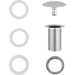 baliv Schaftventil SV-3410 Chrom, Auslaufventil für Waschtische, bestehend aus Dichtungen und Ventilkörper.