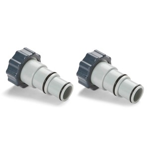 Intex Adapter A Doppelpack für Pool-Filteranlagen, 32/38 mm auf 51 mm Innengewinde.