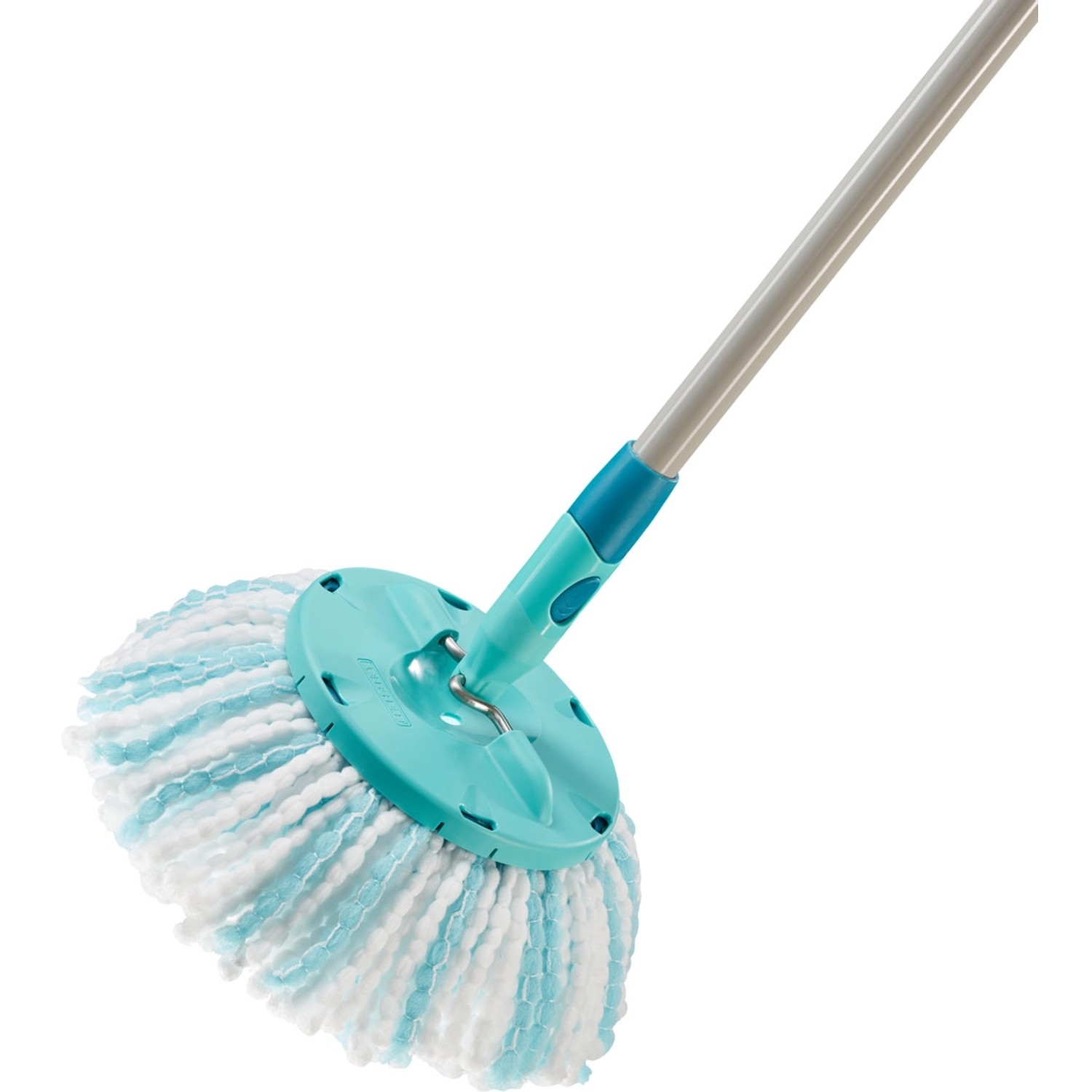 Leifheit Ersatzkopf für Clean Twist Disc Mop Ergo Micro Duo, türkis/weiß, für Reinigungsgeräte.