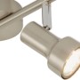 Briloner LED-Spot, 2-flammig, Nickel matt, schwenkbar für Wohn- und Schlafzimmer.