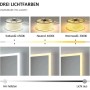 Emke Badspiegel mit Beleuchtung 60 x 80 cm LED-Spiegel mit Touchschalter Anti-Beschlag KaltweißWarmweißNeutralweiß_8