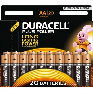Duracell AA Mignon Batterien Plus Power, 20er Pack. Alkaline Batterien für zuverlässige Energie.