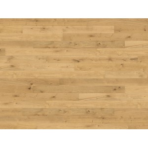 Verlegtes Aktionsparkett Landhausdiele Eiche, naturgeölt, strukturierte Oberfläche.