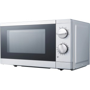 PKM MW700-17 UB2 Mikrowelle in Silber mit 17 l Garraum und Drehteller.