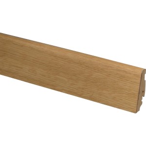 Sockelleiste SU060L Eiche, 19x58x2400 mm, MDF furniert, Clip-Montage.