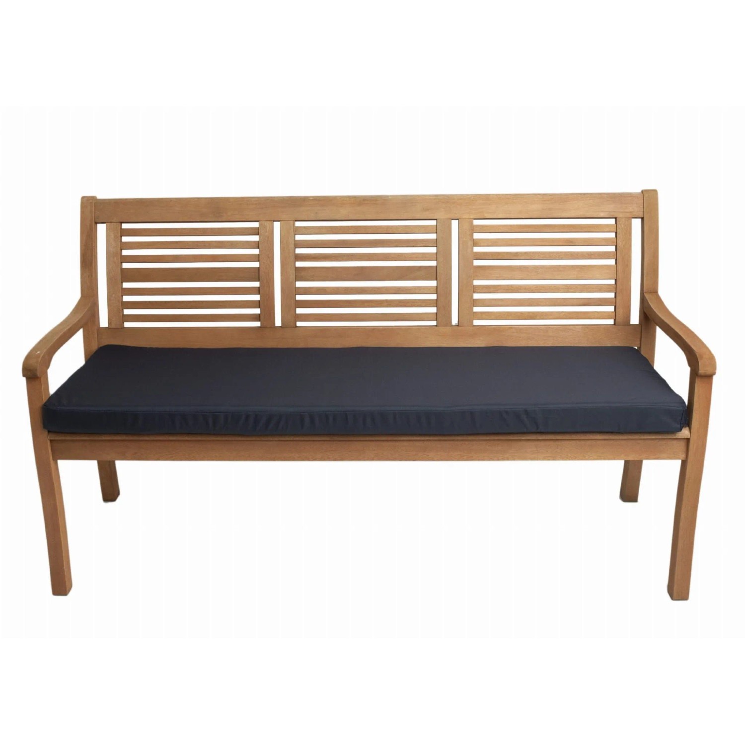 Marineblaues Gartenbank Kissen 110x50 cm für 2-Sitzer Bänke. Bequeme Sitzauflage für Outdoor.