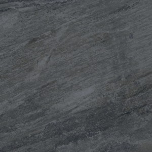 Feinsteinzeug Bodenfliese Olympus Anthrazit, matte Steinoptik, 59,7x59,7 cm.