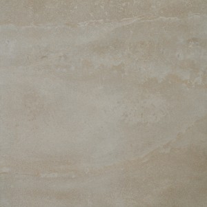 Feinsteinzeug Terrassenplatte Aspen Beige, 60x60 cm, matte Oberfläche.