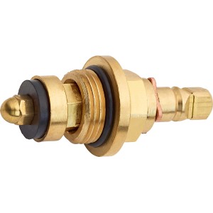 Messingoberteil 16,7 mm (G 3/8) für Ersatzgriffe, zur Verbindung von Sanitärgriffen mit Armaturen.