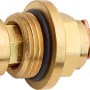 Messingoberteil 16,7 mm (G 3/8) für Ersatzgriffe, zur Verbindung von Sanitärgriffen mit Armaturen.
