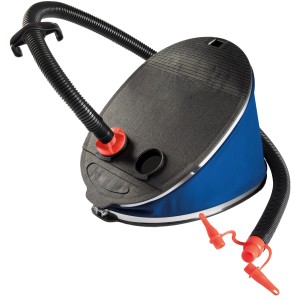 Intex Luftpumpe Giant Bellows: Fußpumpe mit Schlauch und Düsenaufsätzen zum Aufpumpen von Luftmatratzen.