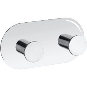 Wenko Wandhaken Cona Duo Edelstahl Glänzend