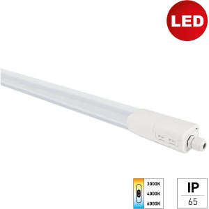 E2 Elektro LED Feuchtraum-Lichtleiste Plus3, 36W, weiß, für Feuchträume, mit einstellbarer Farbtemperatur.