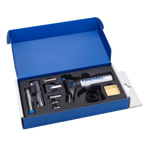 Dremel VersaFlame Gasbrenner/Lötkolben 2200-5 Set im blauen Karton mit Zubehör.