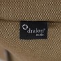 Detailaufnahme: Brauner Sitting Point Hocker Bezug aus Dralon, wasserabweisend und robust.
