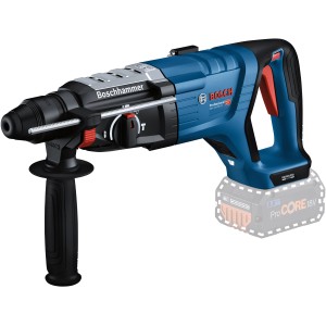 Bosch Professional GBH 18V-28 DC Akku Bohrhammer mit D-Griff, blau/schwarz.