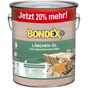 Dose Bondex Lärchen-Öl 3l für Holzschutz im Außenbereich.