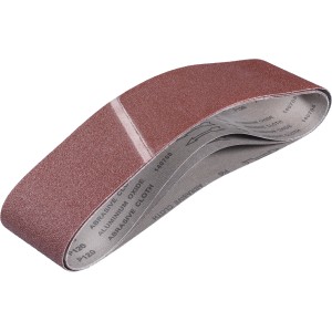 kwb Schleifbänder-Set für Bandschleifer, 100x915mm, 3 Stück, zum Schleifen von Holz und Metall.