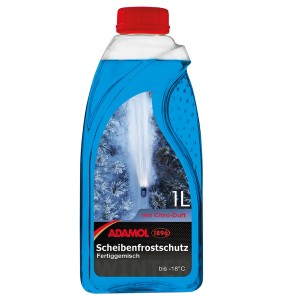 Adamol Scheibenfrostschutz Fertiggemisch -18°C, 1 Liter Flasche.