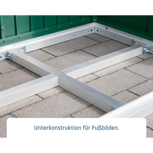 Hörmann Stahl-Unterkonstruktion für das Gerätehaus Typ 1