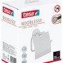 Verpackung: Tesa Nooblesse Toilettenpapierhalter mit Deckel in Edelstahloptik.