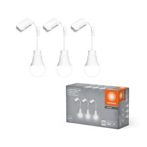 LEDVANCE 10W Glühlampenform Leuchtmittel mit Direktanschluss, 3er-Pack. Energiesparlampe für Wohnbereiche.