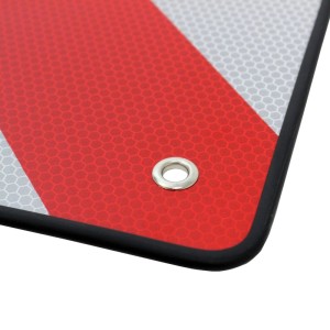 TRUTZHOLM Warntafel Warnschild Italien Spanien 2 In1 50 X 50 cm Rot Weiß Reflektierend Caravan Heckträger