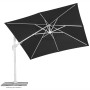 Anthrazit Schneider Ampelschirm Rhodos, 360x300 cm, mit Kurbel und UV 50+ Schutz.