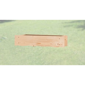 Weka Blumenkasten, 60 cm, naturbelassen, für Gartenhäuser.