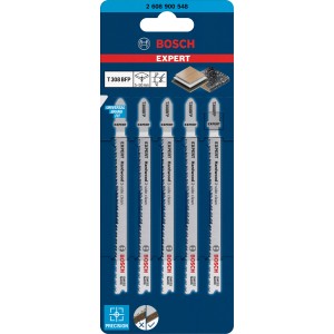Bosch Expert T308BFP Stichsägeblätter für Laminat, 5er-Pack.