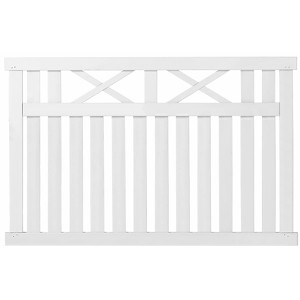 Plus Holz Vorgartenzaun Vinesse Nadelholz Weiß 150 cm x 96 cm