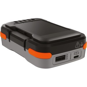 Black+Decker USB-Akku 12V, 1,5 Ah mit Ladekabel. Akkugerät im Hosentaschenformat mit USB-Anschluss.