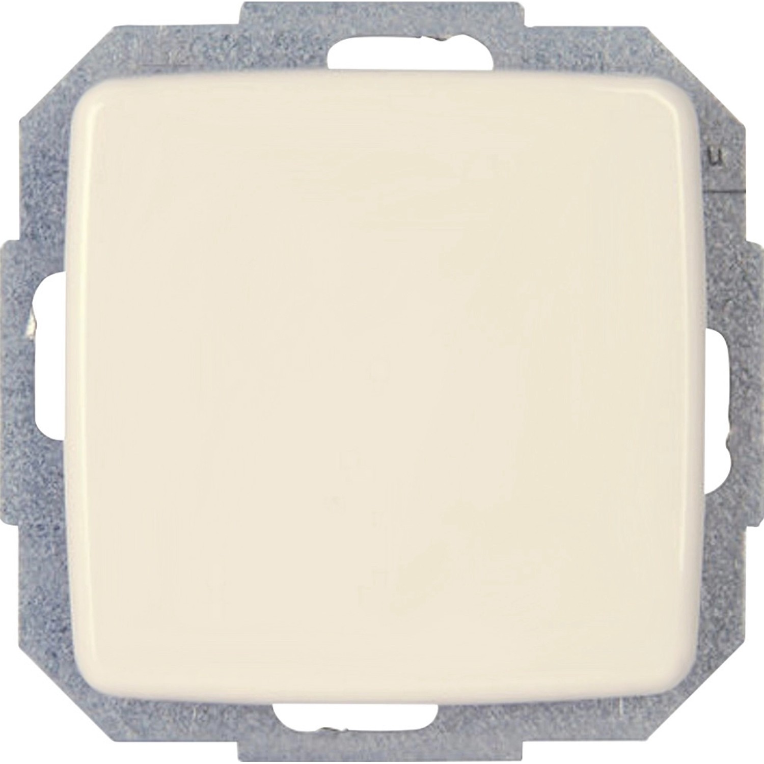 Kopp 404201065 – Copertura Per Interruttore 2 Posti Serie Rivo, Colore Bianco Crema, Design Classico