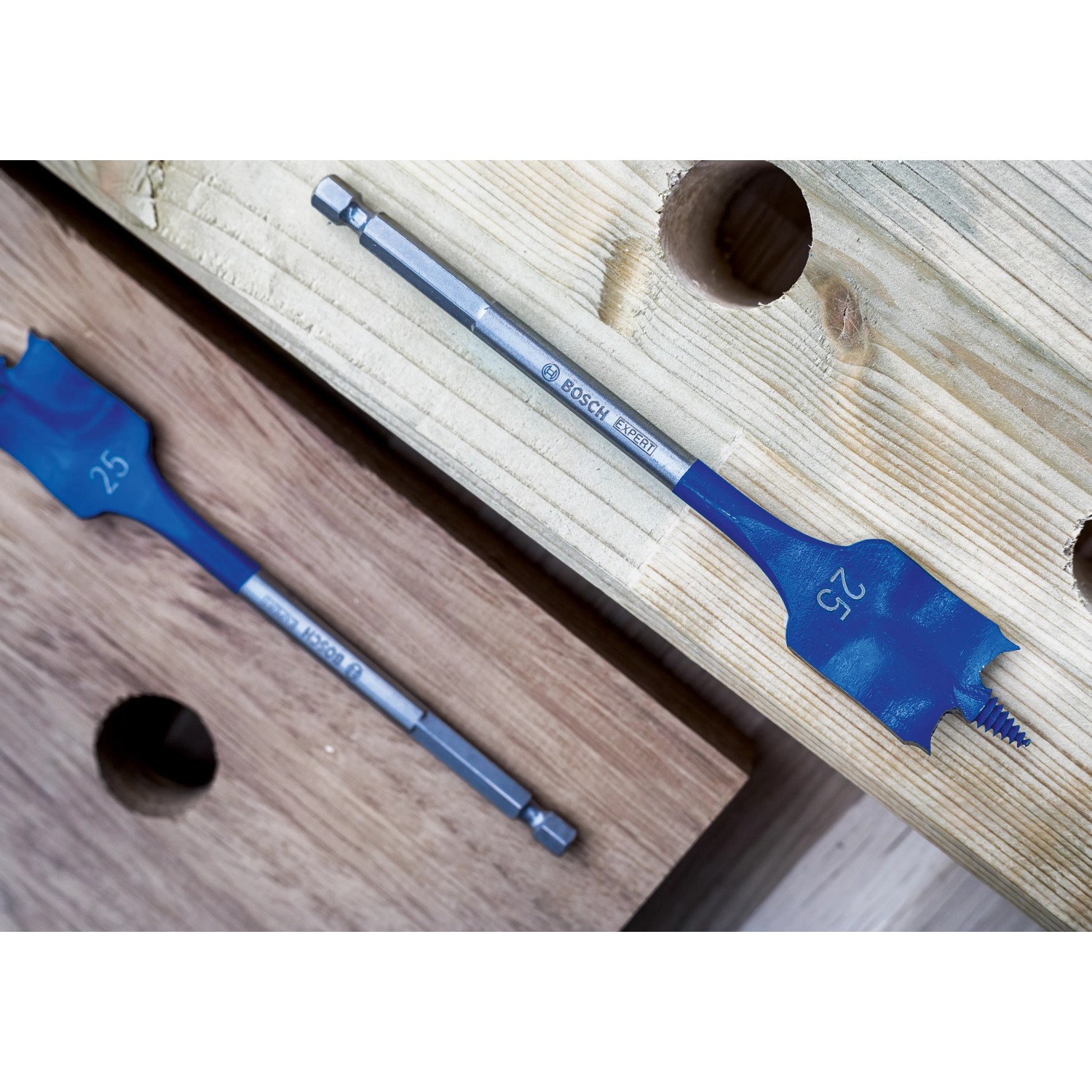 Bosch Flachfräsbohrer Expert Self Cut Speed, 26mm, zum schnellen Bohren in Holz.