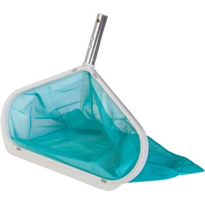 Gre Bodenkescher aus Aluminium zum Reinigen von Pools.