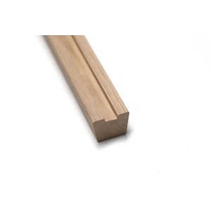 Handlaufset Eiche ummantelt, trapezförmig, für Innen- & Außenbereich.