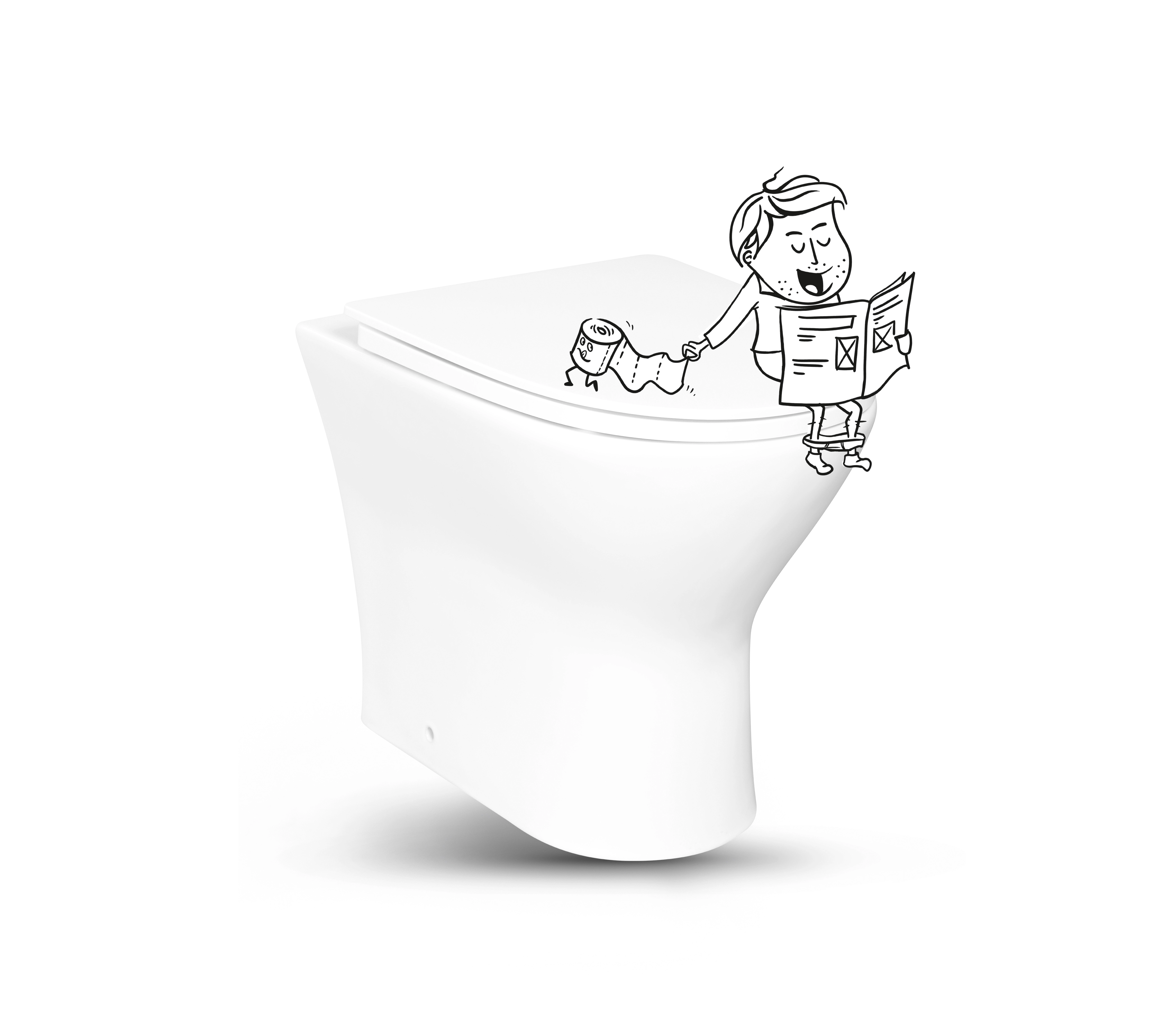 baliv Stand-WC weiß spülrandlos kaufen bei OBI