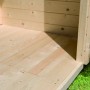 Karibu Fußboden aus Holz für Gartenhaus, Sockelmaß 310x310 cm.