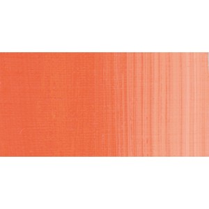 Farbauftrag der Lukas Studio Ölfarbe Kadmiumorange (imit.). Ölfarbe für Künstler.