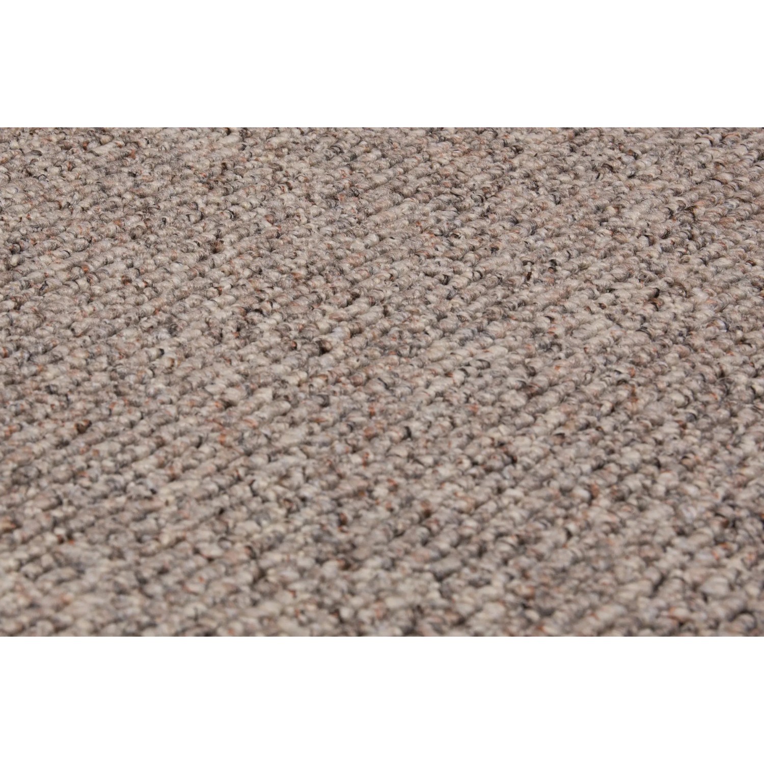 Detailaufnahme Teppichboden Kairo Stone, Meterware, 400 cm breit, melierte Optik.