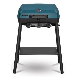 Enders Camping-Gasgrill Explorer II Pro Caravan, kompakter Grill mit Aluguss-Haube und Thermometer.