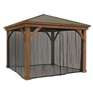 Westmann Moskitonetz 4er-Pack für Pavillon, 300x225cm, schützt vor Insekten.