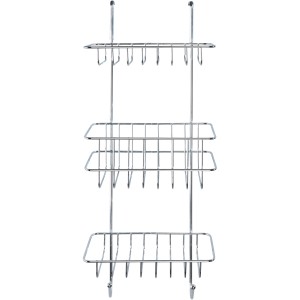 Wenko Duschregal Revigo mit 3 Ablagen aus Chrom zum Einhängen.