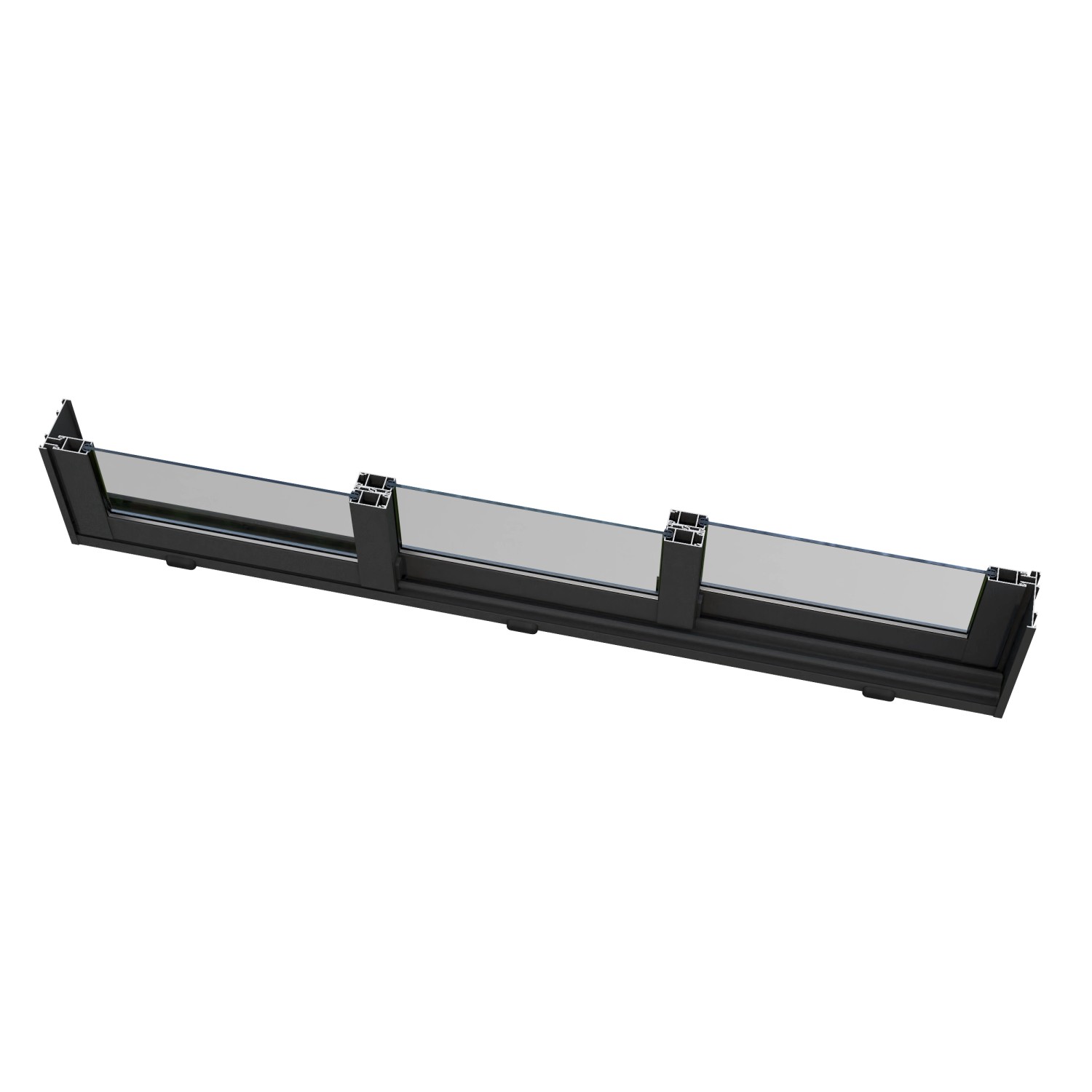 Detailaufnahme der Schiebetür mit ESG Glas für Palmako Gartenhaus Amanda.