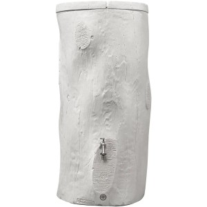 Garantia Regentonne Woodstock, Baumstamm-Optik in Grau, 250 l.