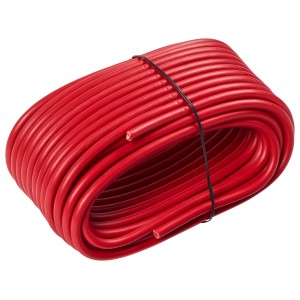 Rotes OBI Fahrzeugkabel, 10 m x 1,5 mm², für Autoelektrik und Zusatzanschlüsse.
